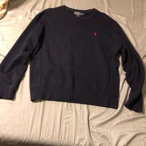 Polo navy blue crew neck sweater size large